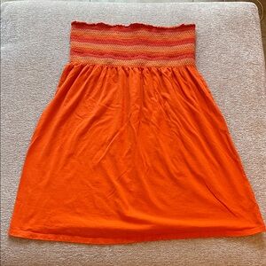 Old Navy Womens Strapless Orange Dress